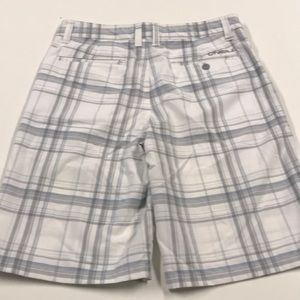 O'Neill Shorts - O’NEILL Mens 31 White Plaid Shorts O'Neill Shorts - O’NEILL Mens 31 White Plaid Shorts